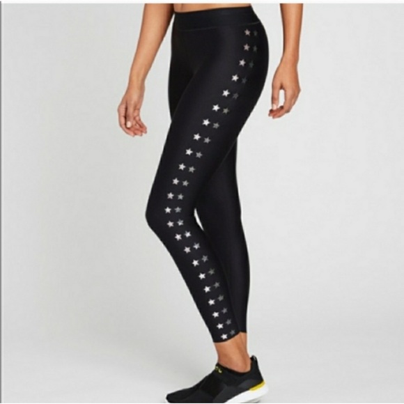 ultracor Pants - Ultracor multi star black leggings pink and silver size small